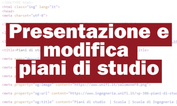 APERTURA PIANO DI STUDI A.A. 2025/2026 – PRIMA FINESTRA