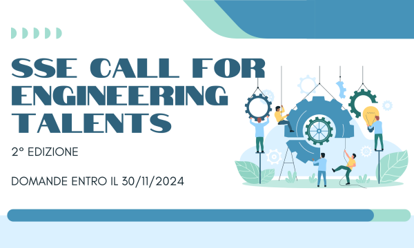 Seconda edizione SSE Call for Engineering Talents.